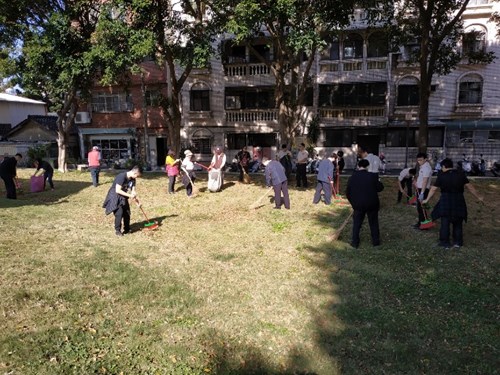 新竹分署結合里辦公室共同清掃周邊環境2