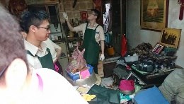 役男至劉奶奶家中幫忙清掃