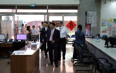 林署長慶宗與張主任秘書雍制視察新建辦公廳舍工程進度