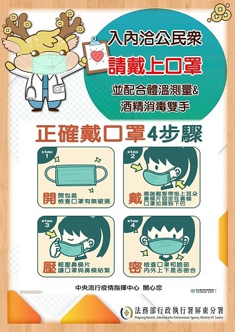 各項防疫措施宣導海報