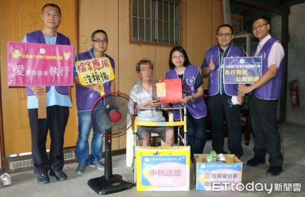 ▲屏東執行分署長柯怡如民生物質給弱勢義務人
