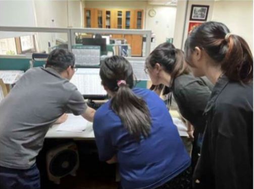 帶領東吳大學法學院實習學生實作鑑定人名單稽核情形