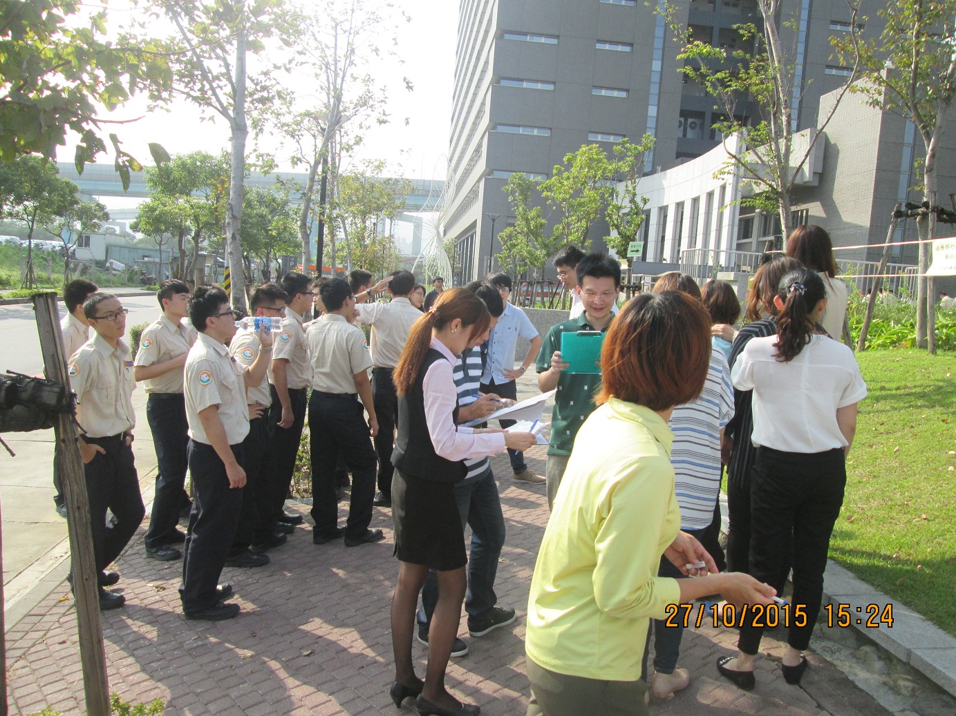 新北分署參加行政院新莊聯合辦公大樓消防演練